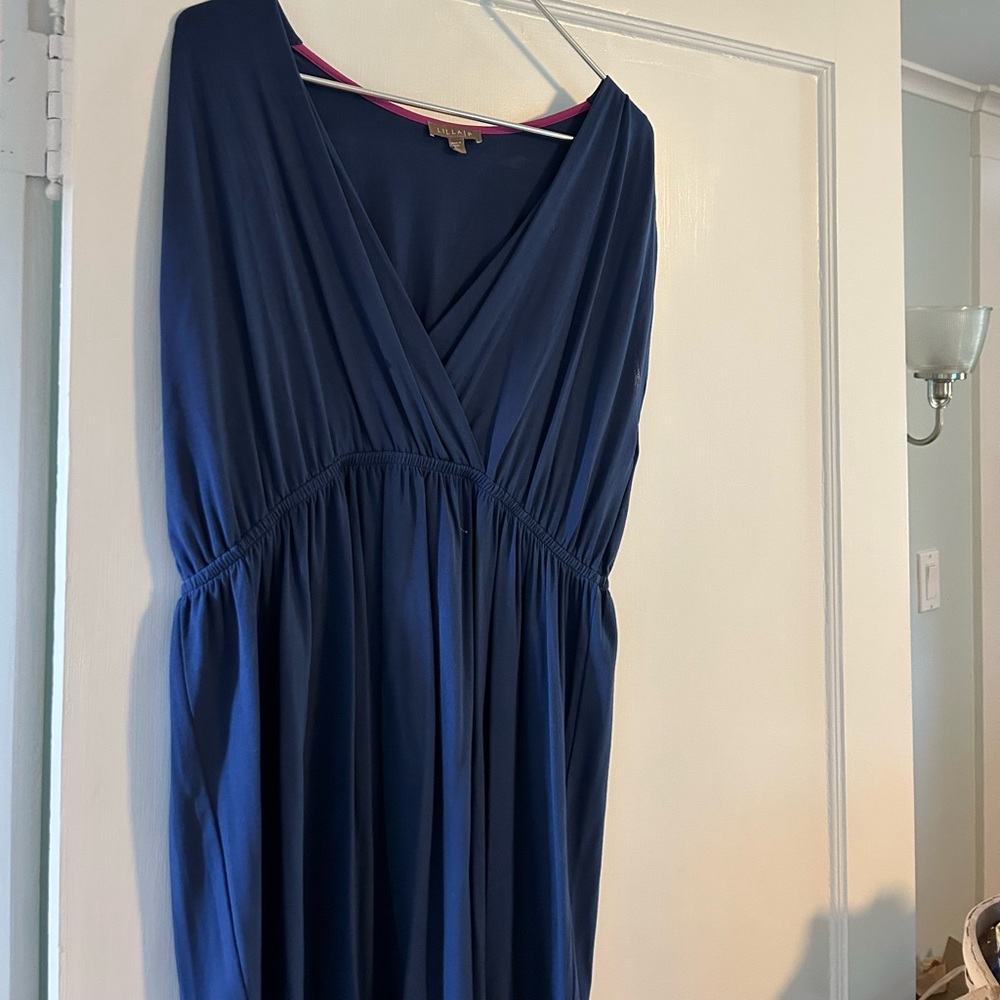 Lilla p cotton v neck dress